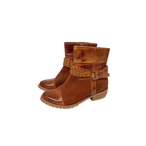 Antelope Leather ankle boots Size 36 western‎ boho - Picture 1 of 11